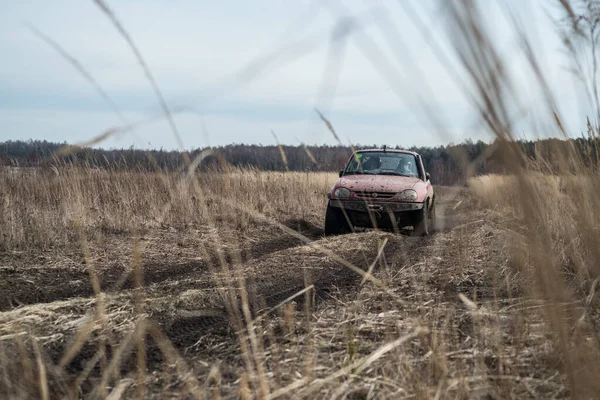 Chechlo Klucze Poland February 2014 Offroad 4X4 Sand Ground Rally — 图库照片