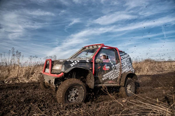 Chechlo Klucze Poland Şubat 2014 Offroad 4X4 Kum Sahası Rallisi — Stok fotoğraf