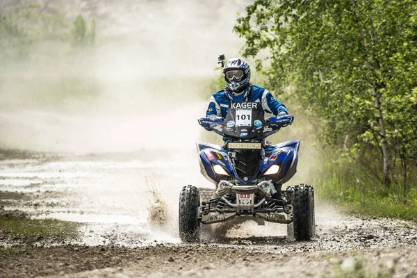 Ogrodzieniec Poland May 2013 Offroad 4X4 Sand Ground Rally Quad — стоковое фото