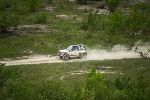 Ogrodzieniec Poland May 2013 Offroad 4X4 Sand Ground Rally Quad — Stock Photo, Image