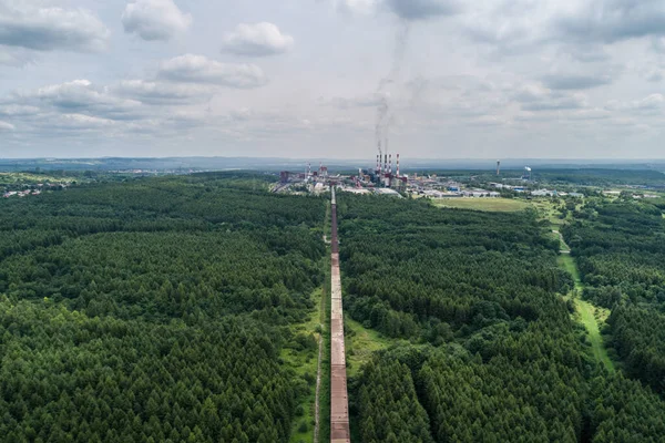 Coking Plant Factory Coke Plant Heavy Industry Europe Poland Dabrowa — Stock Photo, Image