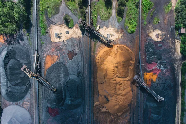 Industrielle Stahlwerke Eisenhüttenwerke Metallurgische Anlage Stahlwerk Schwerindustrie Europa Polen Dabrowa — Stockfoto