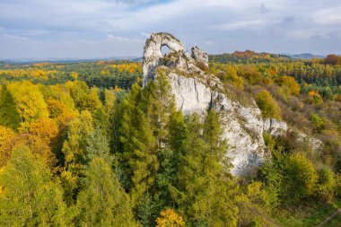 The Great Window, also known as the Large Window, is a group of limestone rocks located in Piaseczno in the Kroczyce, in Zawiercie County, in the Silesia, Poland clipart