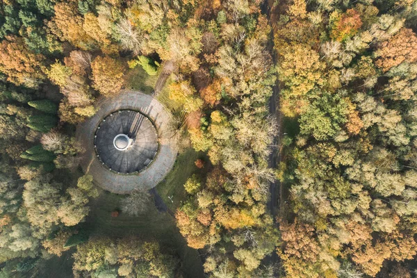 城市上空的绿色公园 Darowa Gornicza Green Park Silesia Poland Aerial Drone Photo — 图库照片