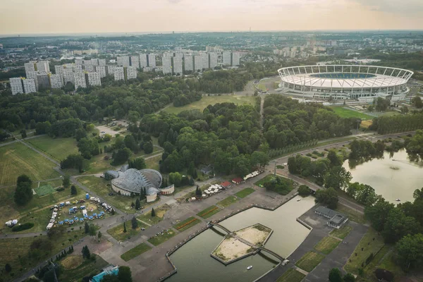 Parque Silesia Chorzow Katowice Estadio Silesia Chorzow Silesia Polonia Vista — Foto de Stock