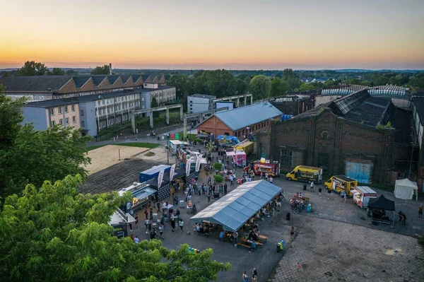 Food Truck Rally Fast Food Party Dabrowa Gornicza Silesia Poland — Stock Photo, Image