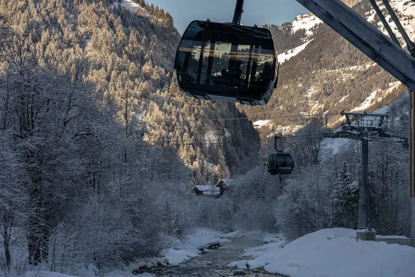 Gondola Dal Terminal Grindelwald Mannlichen Impianti Risalita Jungfrauregion Svizzera — Foto Stock