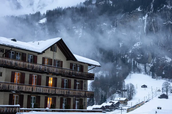 Sviçre Nin Bern Kantonundaki Interlaken Oberhasli Bölgesinde Lauterbrunnen Köyü Lauterbrunnen — Stok fotoğraf