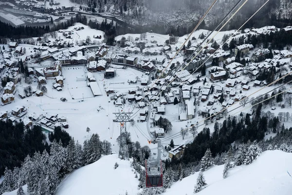 Sviçre Nin Merkezindeki Bernese Oberland Deki Wengen Dağ Köyü Sviçre — Stok fotoğraf
