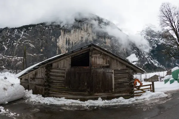 Lauterbrunnen Dorf Bezirk Interlaken Oberhasli Kanton Bern Der Schweiz Lauterbrunnental — Stockfoto