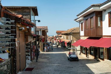 Yan Antik Şehir. Türkiye 'nin Manavgat Antalya' daki Eski Kent caddeleri  