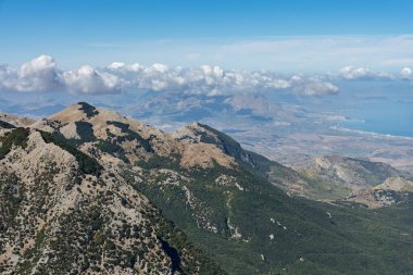 Red Trail on Pizzo Carbonara, the highest peak of Piano Battaglia, featuring panoramic mountain landscapes, rugged peaks, and scenic vistas in the Madonie Mountains, Sicily, Italy Carbonara mountain.