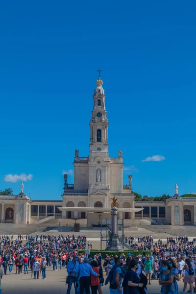 Ourem Leiria Portugalsko 2020 Svatyně Fatima Kostel Během Krásného Letního — Stock fotografie