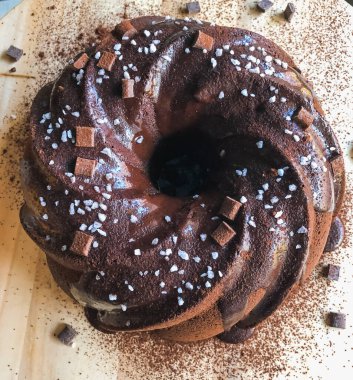 Ulusal Pasta Günü için çikolatalı kek.!