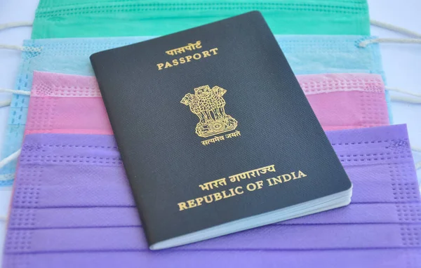Mandi Himachal Pradesh Indien April 2021 Nahaufnahme Eines Indischen Passes — Stockfoto