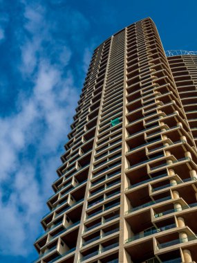 Mumbai Şehri manzarası. Lüks konut binası.