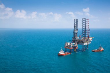Offshore petrol sondaj platformu Körfez'de