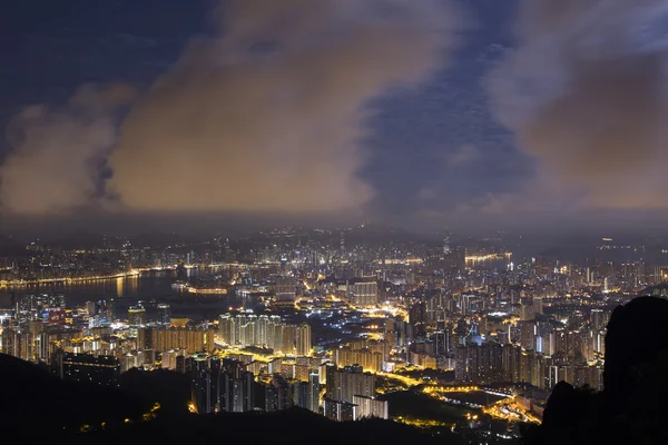 Hong kong island vanuit kowloon — Stockfoto