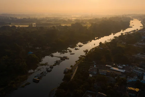 Вид Воздуха Ландшафт Утхай Тани Таиланд — стоковое фото