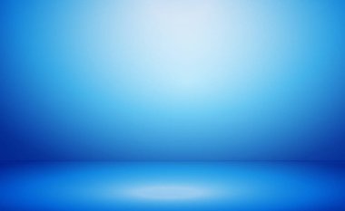 Beyaz parıltılı mavi panoramik stüdyo arka planı - Vektör