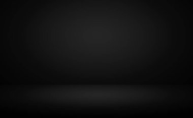 Beyaz parıltılı siyah panoramik stüdyo arka planı - Vektör