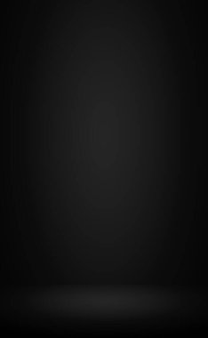 Beyaz parıltılı siyah panoramik stüdyo arka planı - Vektör