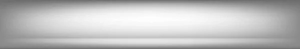 Branco com fundo de estúdio panorâmico cinza com brilho branco - Vector — Vetor de Stock