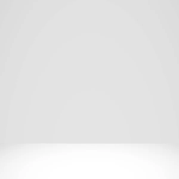 Blanco Con Fondo Estudio Panorámico Gris Con Brillo Blanco — Vector de stock