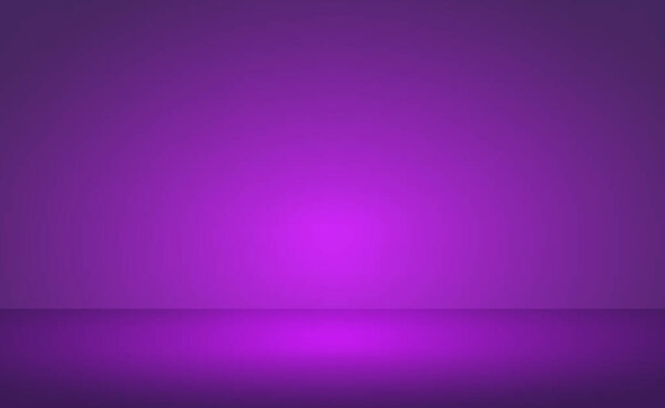 Синий панорамный студийный фон с белым светом - Вектор