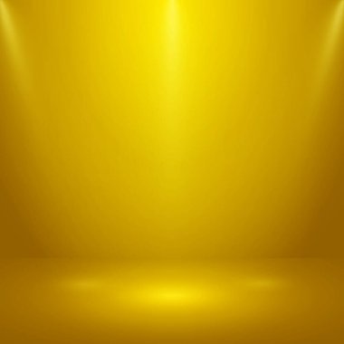 Beyaz parıltılı sarı panoramik stüdyo fonu - Vektör