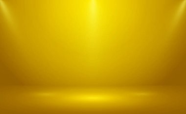 Beyaz parıltılı sarı panoramik stüdyo fonu - Vektör