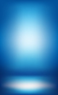 Beyaz parıltılı mavi panoramik stüdyo arka planı - Vektör