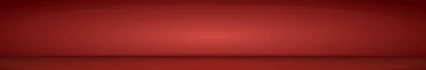 Красный Панорамный Фон Студии Белым Свечением Вектор — стоковый вектор