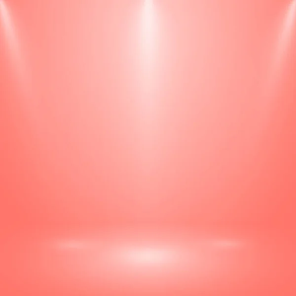 Rode Panoramische Studio Achtergrond Met Witte Gloed Vector — Stockvector