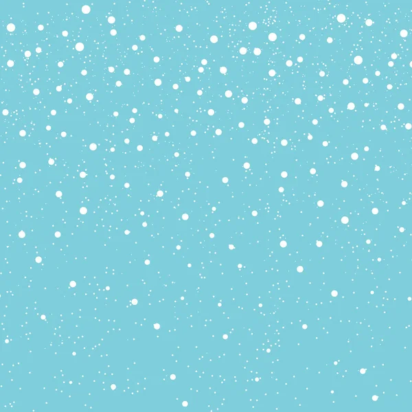 Delicate Sky Background Falling Snowflakes — Stock Vector