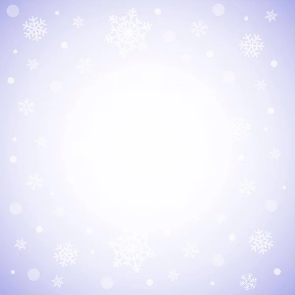 Delicate Lucht Achtergrond Met Vallende Sneeuwvlokken — Stockfoto