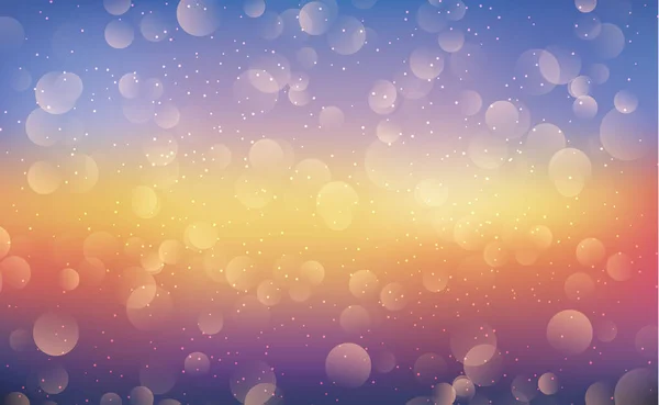 Bokeh Flou Multicolore Sur Fond Sombre Panorama — Image vectorielle