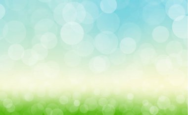 Sarı arka planda çok renkli bulanık bokeh - Panorama