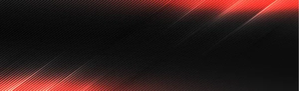Texture Fibre Carbone Noire Grise Avec Éclairage Rouge Illustration — Image vectorielle