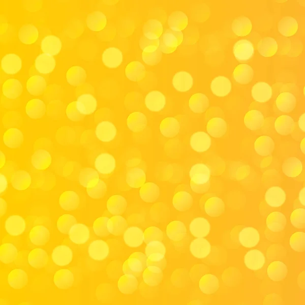 Разноцветный Расплывчатый Боке Желтом Фоне Панорама — стоковый вектор