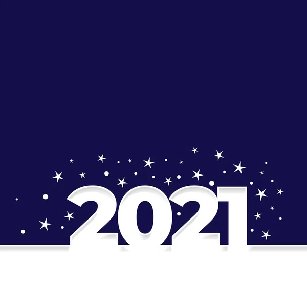 Vystřihněte Čísla Pro Nadcházející Nový Rok 2021 Ilustrace — Stockový vektor