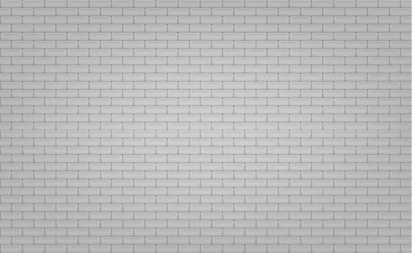 Mur Réaliste Briques Blanches Grises Illustration Vectorielle — Image vectorielle