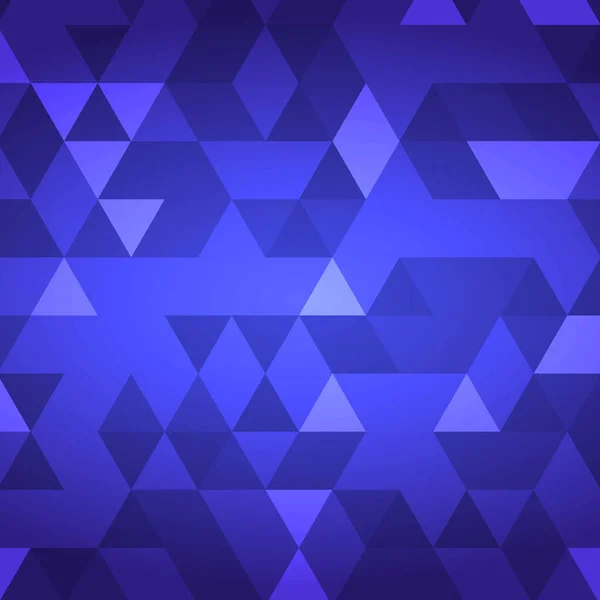 Abstracción Fondo Azul Muchos Pequeños Triángulos Multicolores Ilustración — Archivo Imágenes Vectoriales