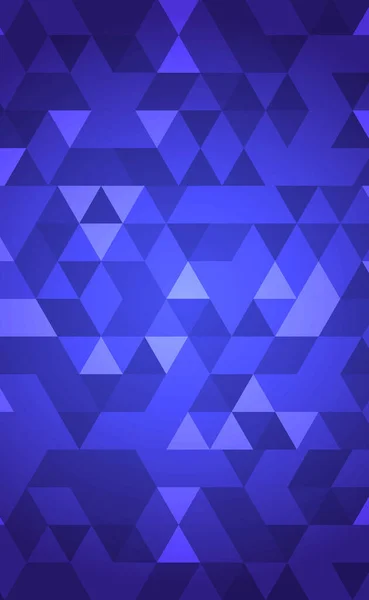 Abstracción Fondo Azul Muchos Pequeños Triángulos Multicolores Ilustración — Vector de stock