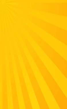 Çizgileri olan panoramik sarı çizgi roman yakınlaştırması - Vektör illüstrasyonu