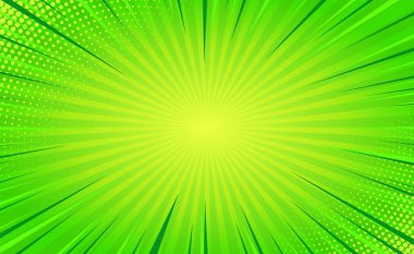 Çizgileri ve parıltısı olan turuncu çizgi roman yakınlaştırması - Vektör illüstrasyonu