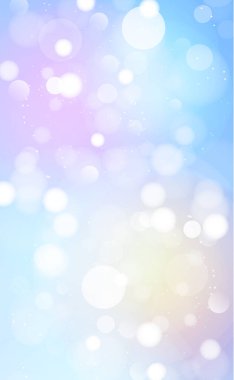 Bokeh efektli soyut mavi arkaplan - illüstrasyon