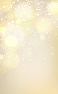 Bokeh efektli sarı soyut bulanık arkaplan - illüstrasyon