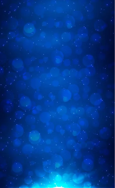 Abstrait Fond Bleu Flou Avec Effet Bokeh Illustration — Image vectorielle