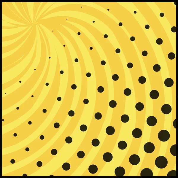 Orange Komisk Zoom Med Linjer Och Glöd Vektorillustration — Stock vektor